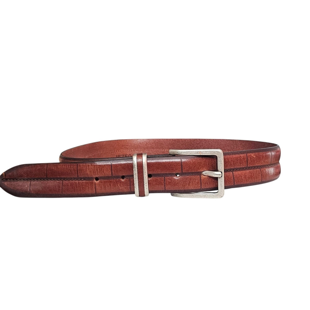 Remo Tulliani Italian Leather Brown Belt Made in Italy